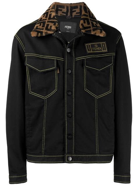 fendi jeans black jacket